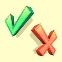 200x200 Right Wrong Free Vector Art