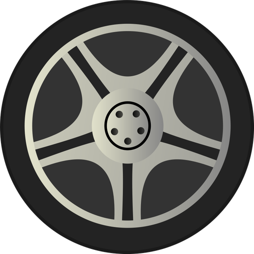 500x500 Car Wheel Tire Vector Image Public Domain Vectors