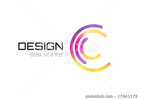 450x318 Vector C Circle Ring Logo Design Template. Copyright Symbol