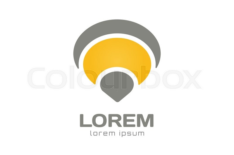 800x532 Vector Circle Ring Logo Design. Abstract Circle Logo Template