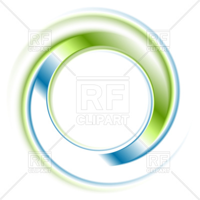 400x400 Abstract Bright Blue Green Ring Logo Vector Image Vector Artwork