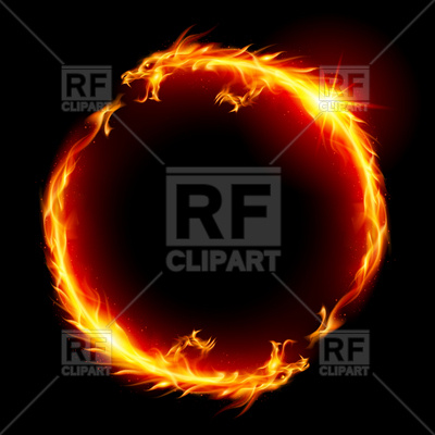 400x400 Ring Of Fire Of The Dragon Vector Image Vector Artwork Of