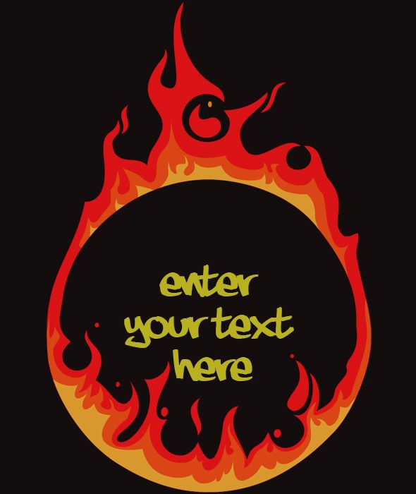 590x700 Ring Of Fire Vector Vector Illustrations