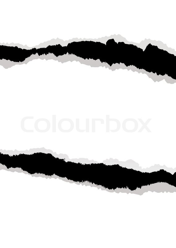 569x800 White Paper Background With Edge Torn And Rip Ideal Template