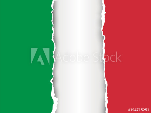 500x375 Ripped Paper Italy Flag Vector