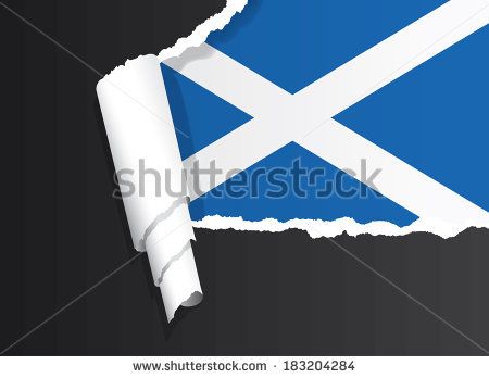 450x348 Scot Flag Scottish Flag Under Ripped Paper Vector Illustration By