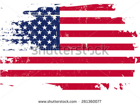450x338 Tattered American Flag Drawing