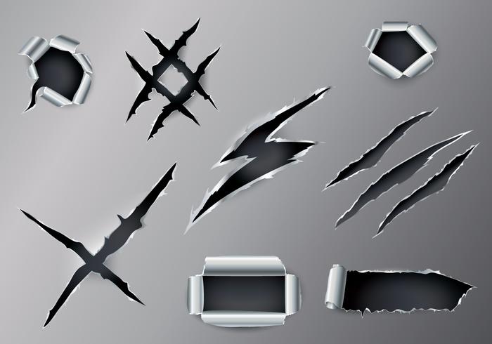 700x490 Ripped Metal Vector