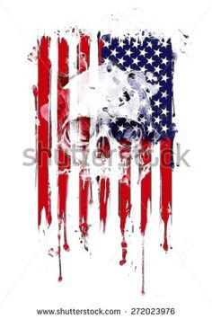 236x355 Drawn American Flag Ripped