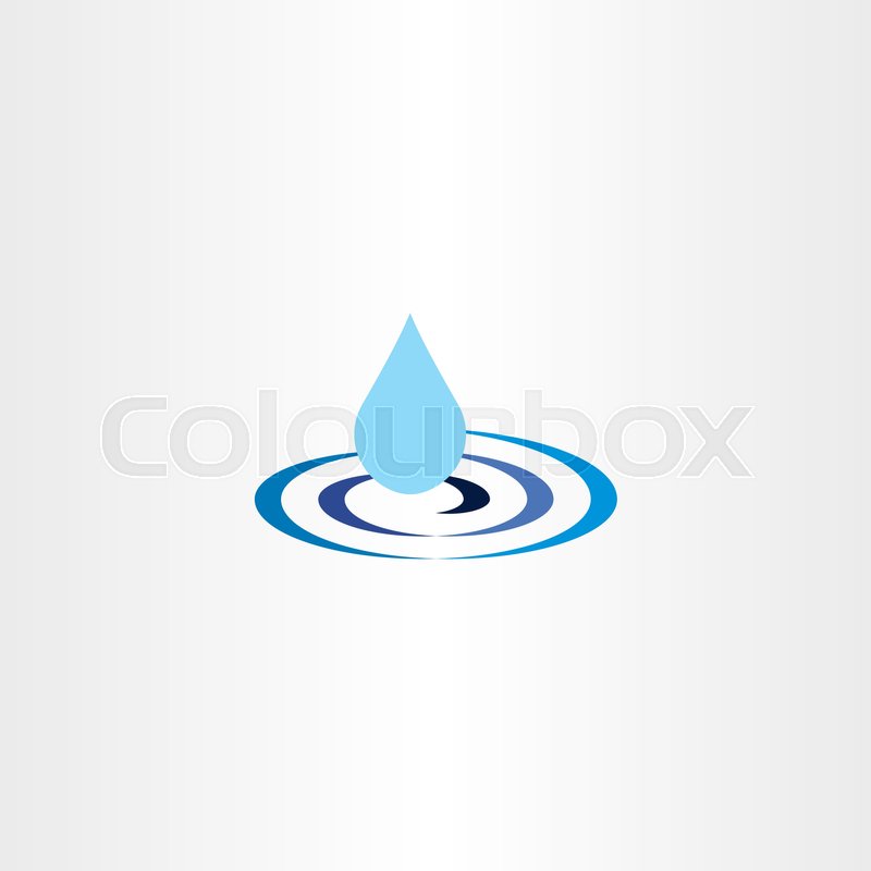 800x800 Water Drop Ripple Vector Icon Illustration Sign Stock Vector