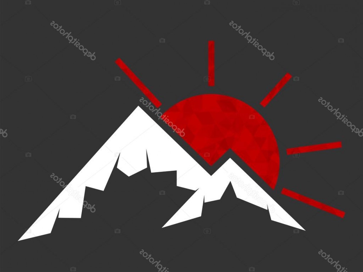 1228x921 Stock Illustration Mountain And Rising Sun Vector Shopatcloth