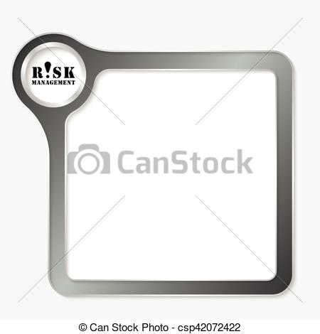 450x470 Vector Black Box For Your Text And Risk Management Icon.