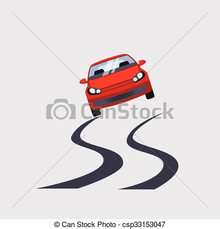 450x470 Car Insurance And Unsafe Drive Risk Vector Illustration. Car