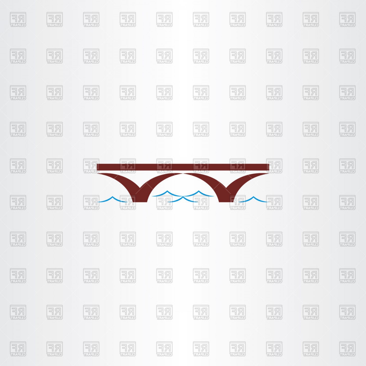 1440x1440 Bridge And River Wave Icon Vector Clipart Sohadacouri