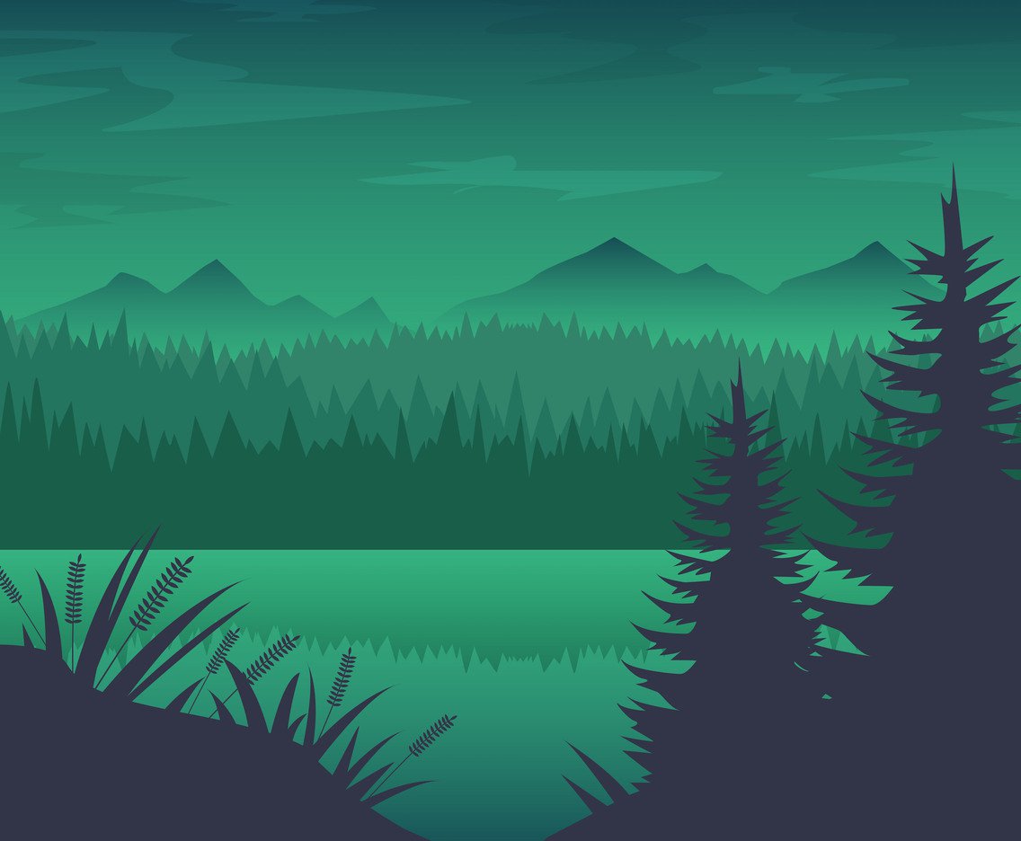 1136x936 Free Forest River Background Vector Vector Art Amp Graphics