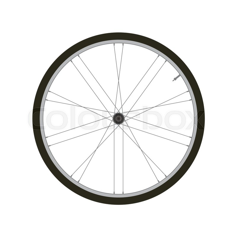 800x800 Image Of Road Bike Wheel Vector Stock Vector Colourbox