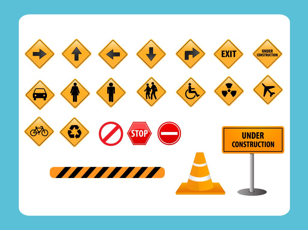 1024x765 Road Direction Sign Vectors Vector Art Amp Graphics