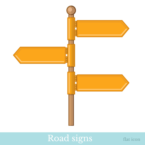 500x500 Road Sign Vector Illustration Free Download