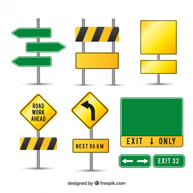 Road Sign Vector at GetDrawings | Free download