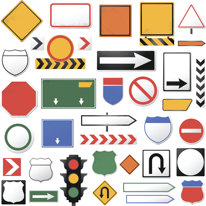 700x700 Road Signs 10 Free Vector Graphic Download