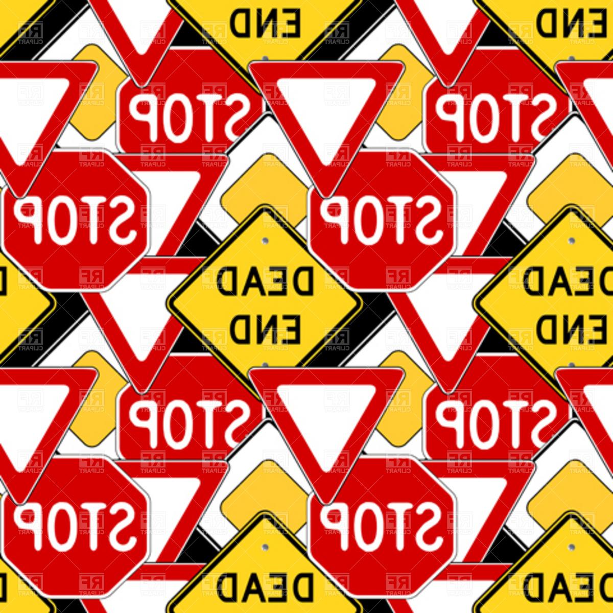 1200x1200 Best Free Traffic Signs Seamless Background Download Royalty