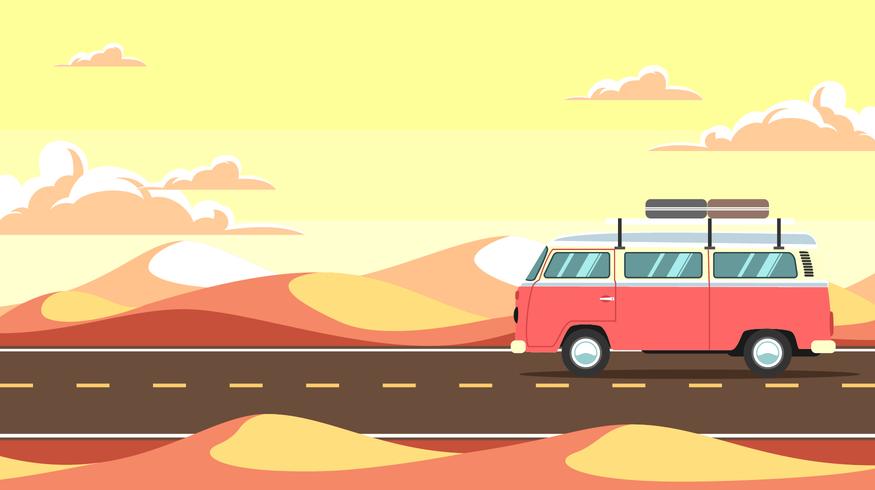 875x490 Desert Road Trip Vector