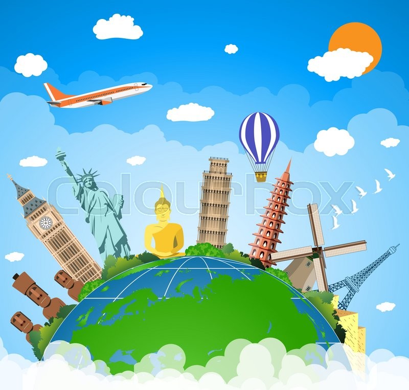 800x763 Famous Monuments Of The World. Trip To World. Travel To World