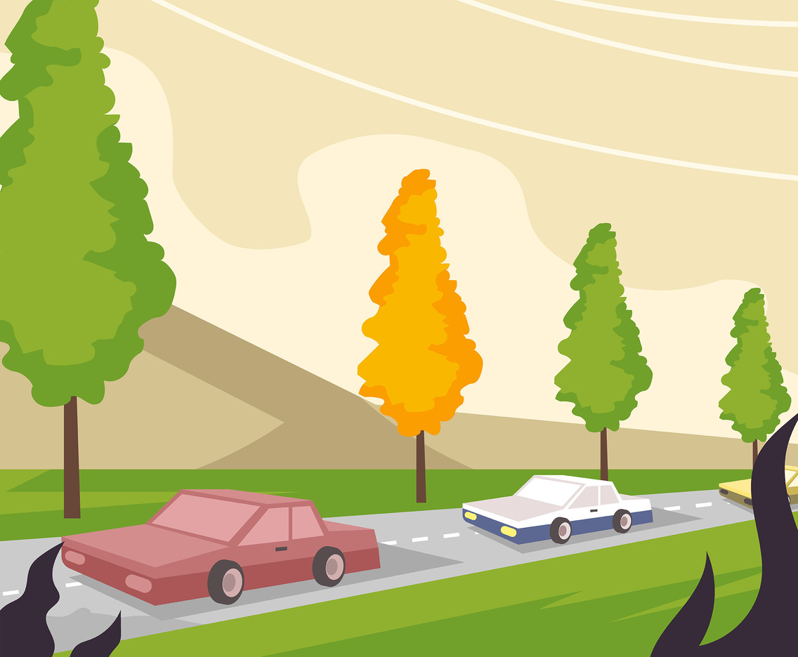 1136x936 Sedan On Road Vector Vector Art Amp Graphics