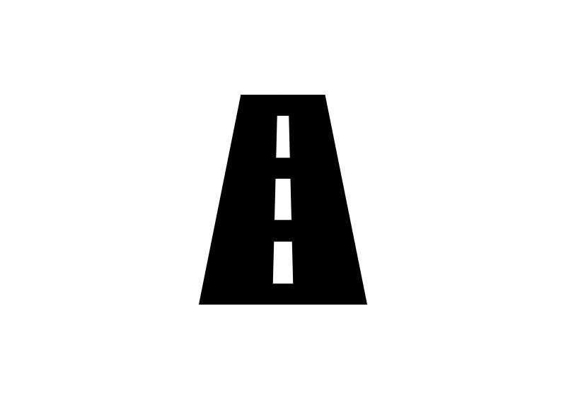 800x566 Simple Road Vector Icon