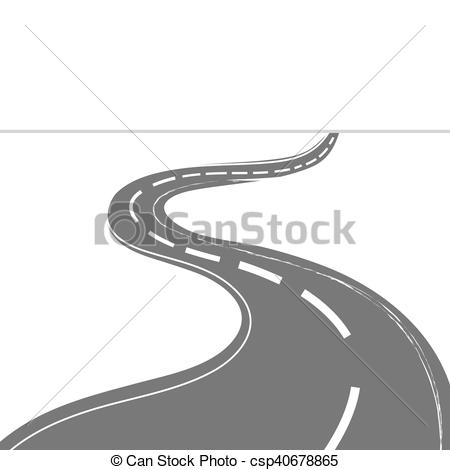 450x470 Beautiful Vector Illustration Of Driving A Winding Road