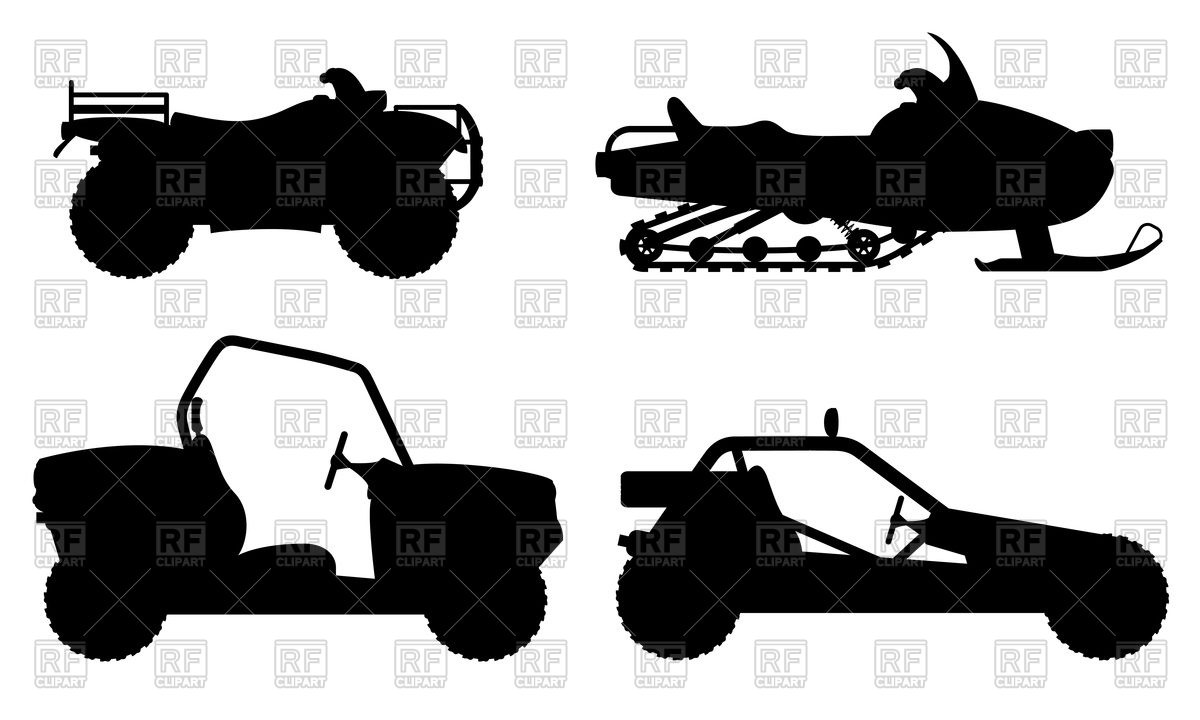 1200x720 Outline Of Four Wheel All Terrain Vehicle
