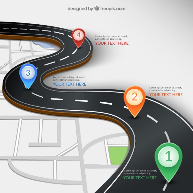 626x626 Road Infographic Vector Free Download