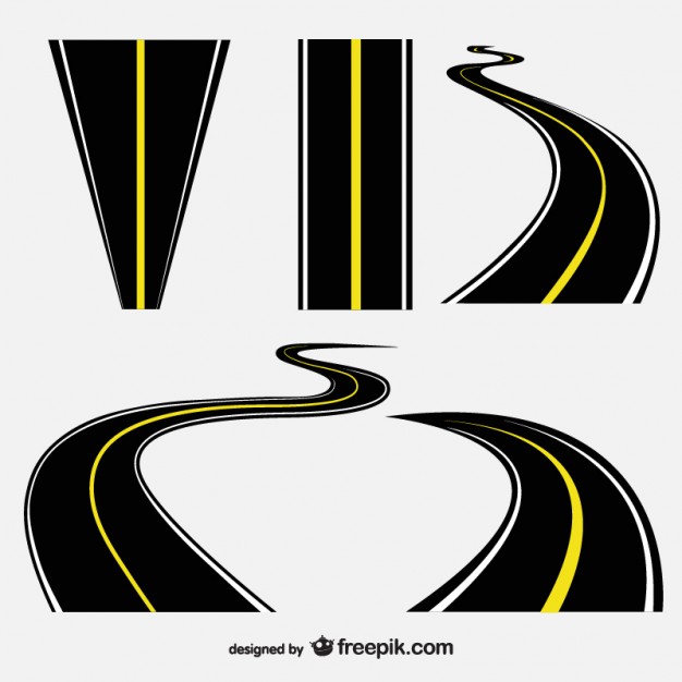 626x626 Roads Collection Vector Free Download