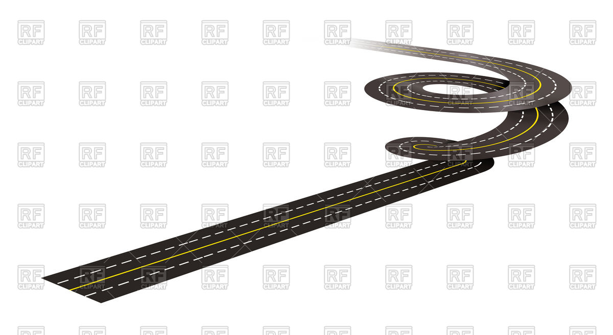 1200x657 Spiral Road Vector Image Vector Artwork Of Objects Sermax55