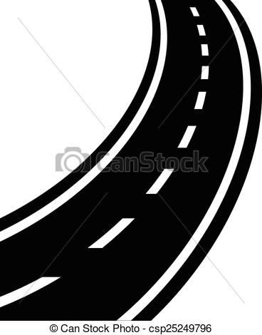 368x470 Winding Road Vector Eps 10.