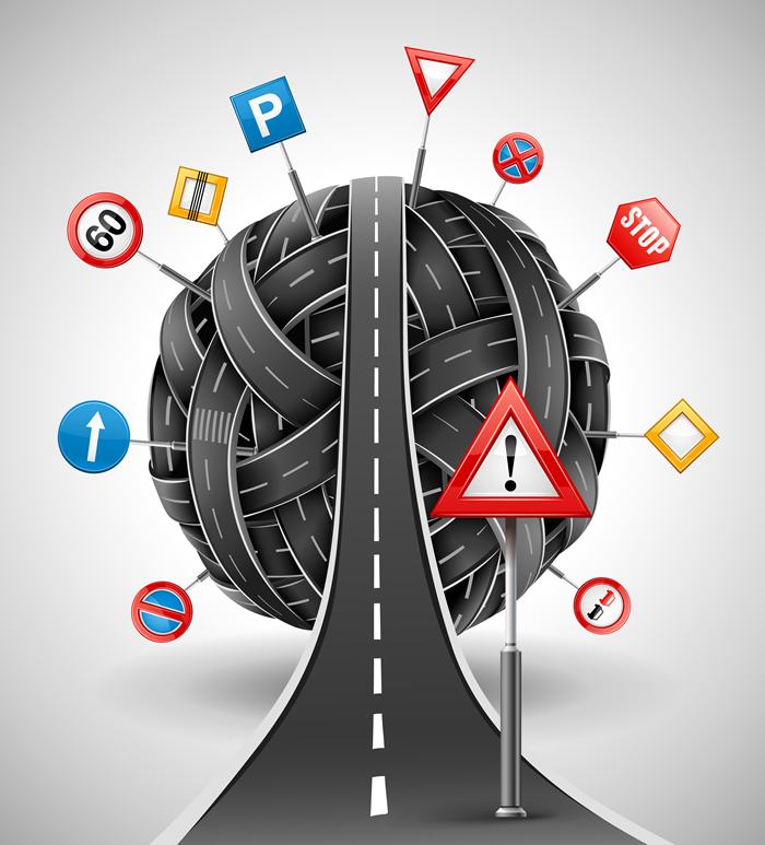 700x773 Road Signs 7 Free Vector Graphic Download