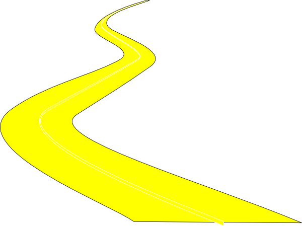 600x449 Path Clipart Curve Road