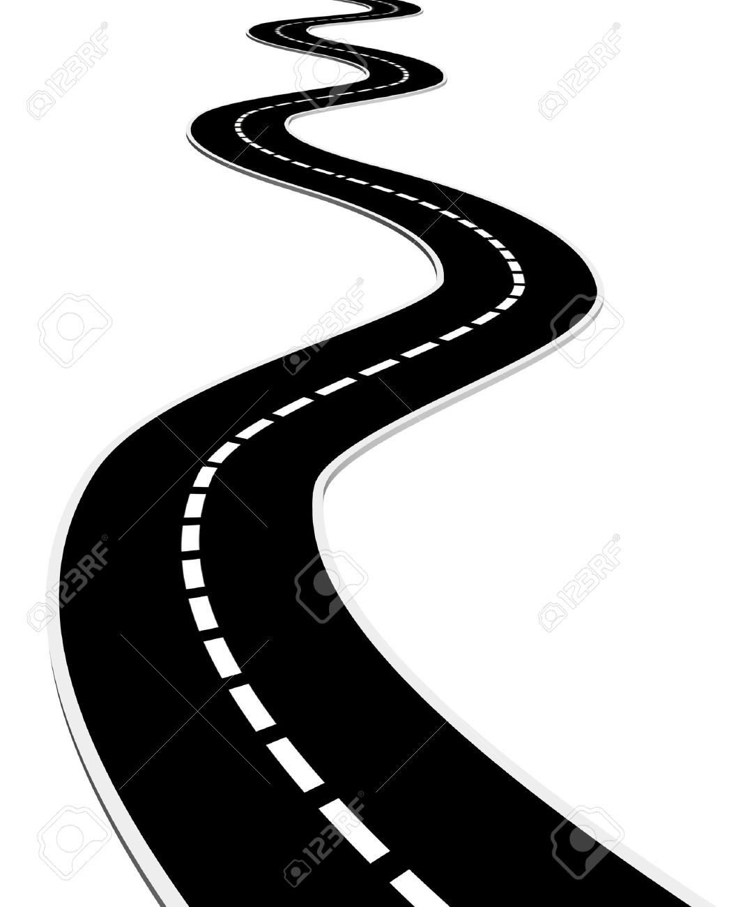 1046x1300 Road Clipart Bent