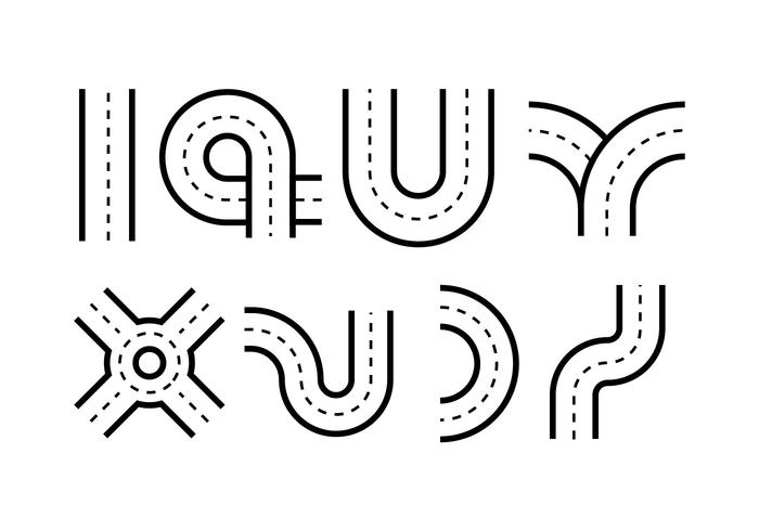 700x490 Roadmap Vector Kit