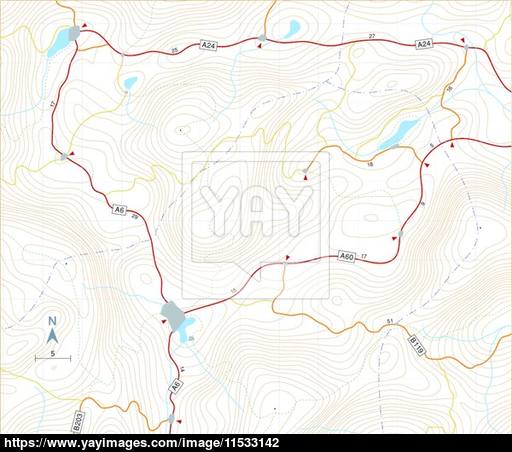 512x452 Contour Roadmap Vector