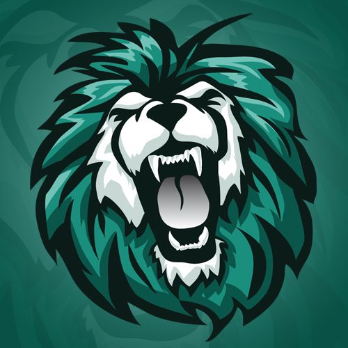 500x500 Roaring Lion Vector Mascot Logo By Mystcart Lions Logos