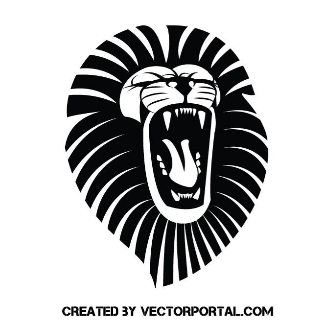 660x660 Roaring Lion Vector Illustration