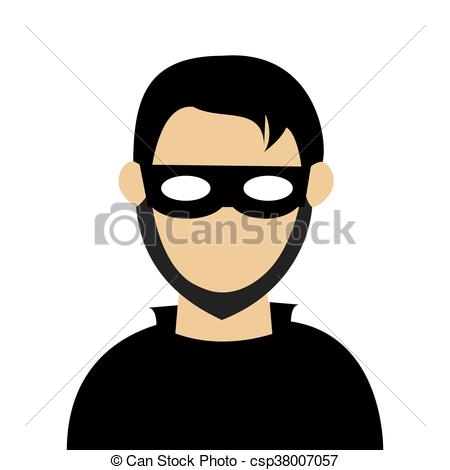 450x470 Man With Mask Robber. Man With Black Shirt Wearing Black Mask