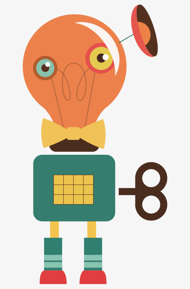 650x986 Head Of The Received Signal Lamp Cartoon Robot, Head Vector, Lamp