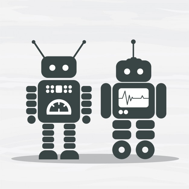 626x626 Space Robots Vector Free Download