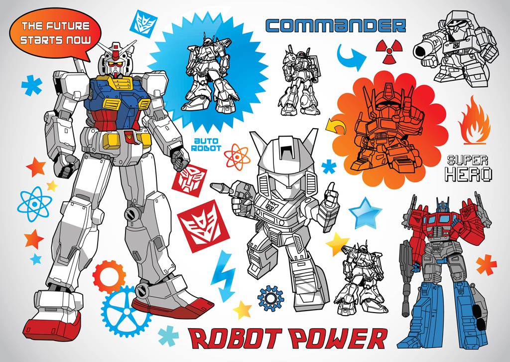 1024x726 Robot Vectors Vector Art Amp Graphics