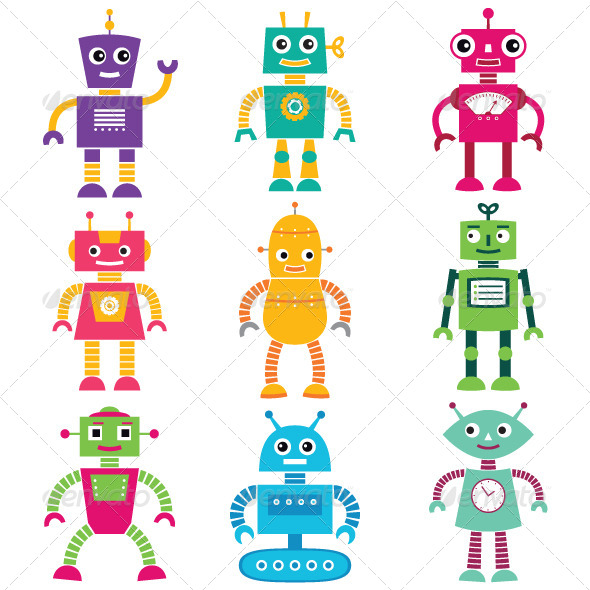 Robot Vector Art at GetDrawings | Free download