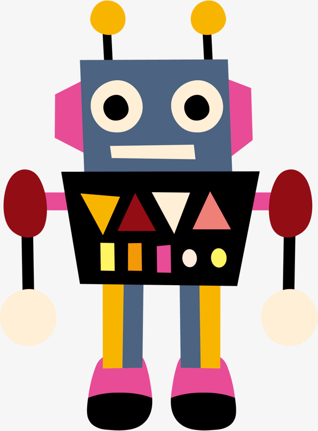 650x881 Cartoon Robot Vector, Cartoon Hand Drawing, High Tech, Robot Png