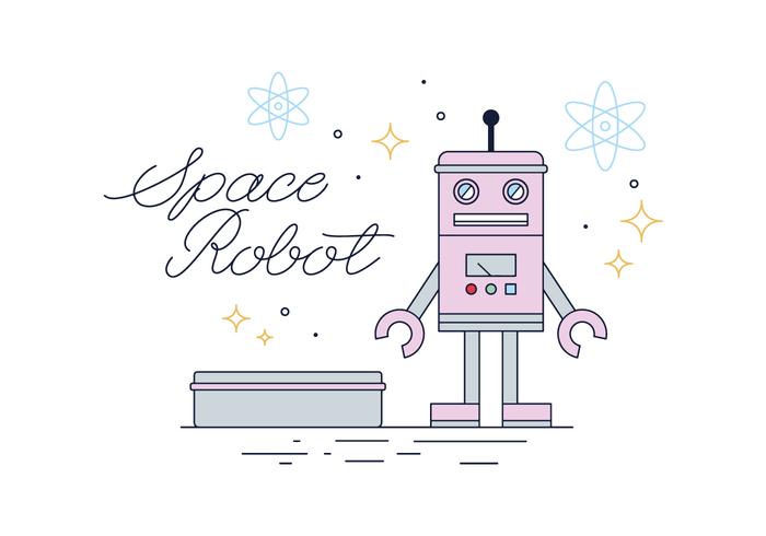 700x490 Free Tin Robot Vector