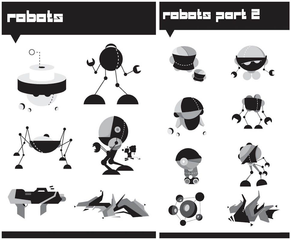 969x800 Robots Vector Free Vector Graphic Resources Robot